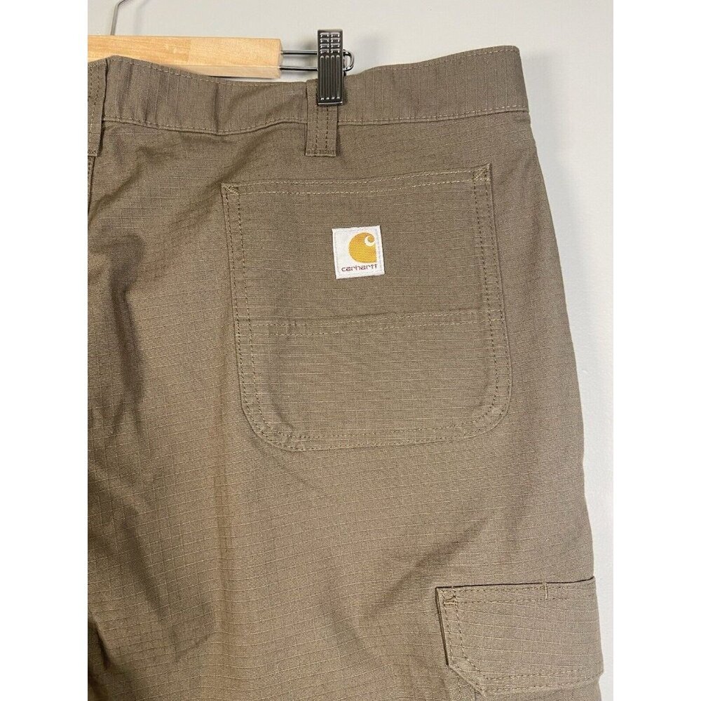 Carhartt Work Shorts Men's 44 Force Relaxed Fit Ripstop Cargo Olive Green NWT - Picture 4 of 8